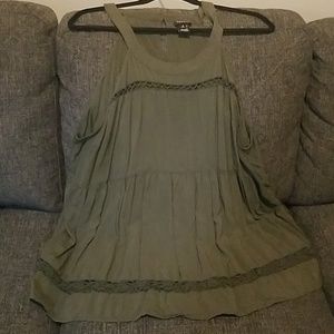 Torrid green halter like top in 3X